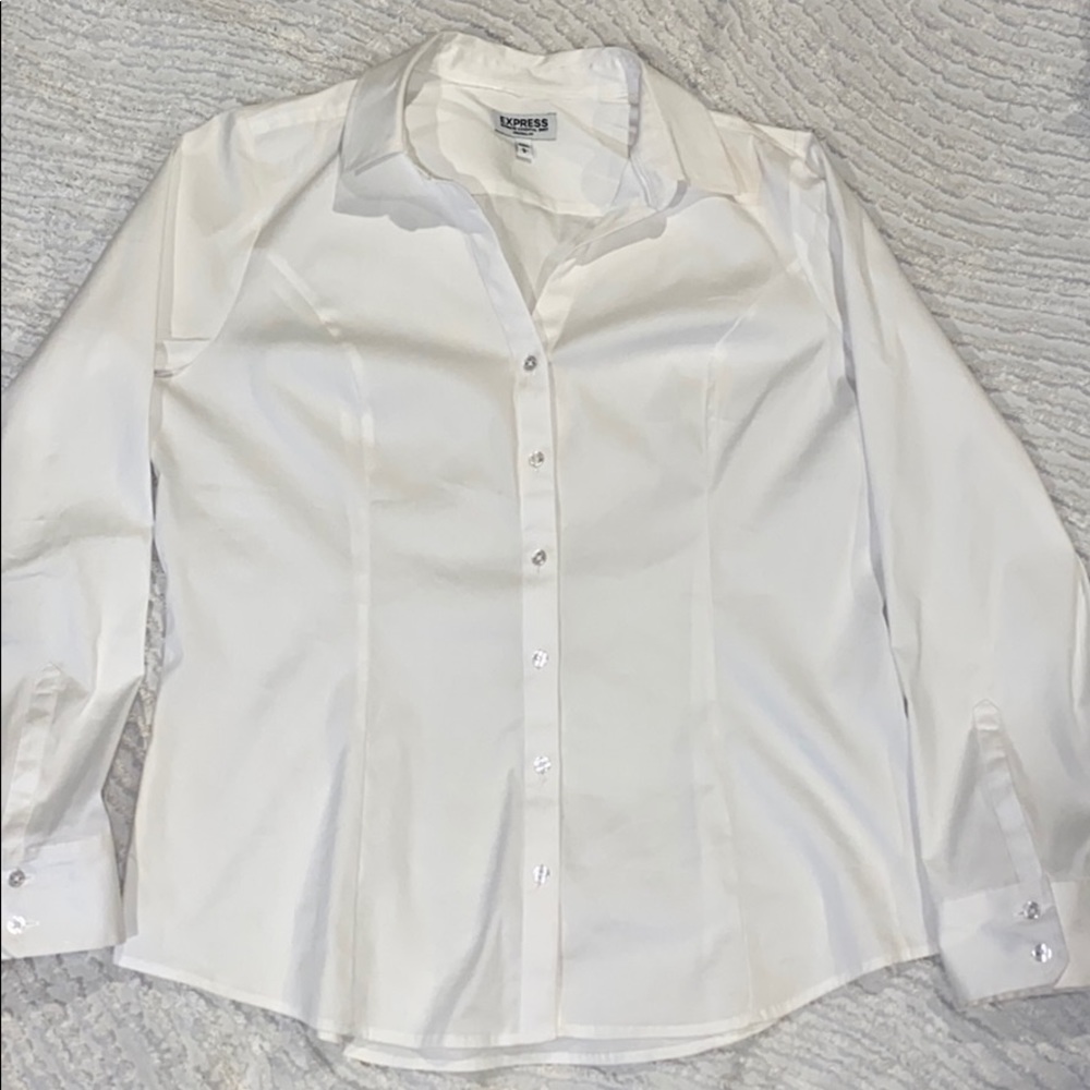 Tight fitting button up shirt